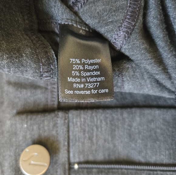 Simply Vera Skinny Ponte Gray Pants Size M - Picture 6 of 6